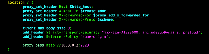 nginx-proxy-config